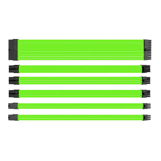 Mastermind Power Supply Sleeved Cables – Green